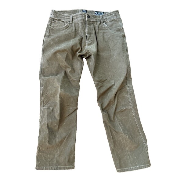 Kuhl Other - Kuhl Mens Pants Gray 38X30 Crag Vintage Patina Dye Distressed Casual Brown